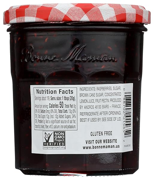 BONNE MAMAN PRESERVE, RASPBERRY, 13-OUNCE
