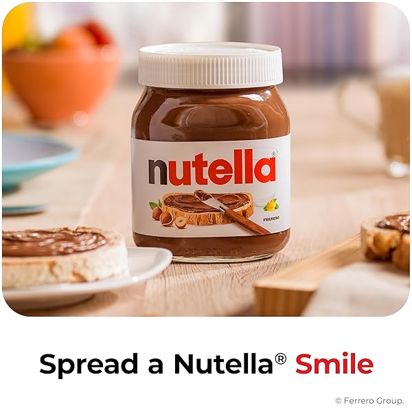 NUTELLA HAZELNUT SPREAD WITH COCOA, CREAMY HAZELNUT SPREAD, BREAKFAST FAVORITE, 35.3 OZ JAR