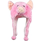 Bioterti Plush Fun Animal Hats One Size Cap Polyester With Fleece Lining