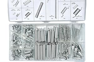 GENERIC 1/2 Sets Spring Assortment kit, 200pcs Heavy Steel Wire-Metal Extension Spring Replacement Kit (1)