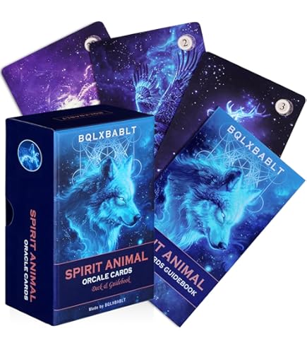 ZZBUY Animal Spirit Oracle Cards, 54 Animal Totems Oracle Deck