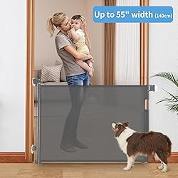 Veraste Retractable Baby Gate,Mesh Baby Gate or