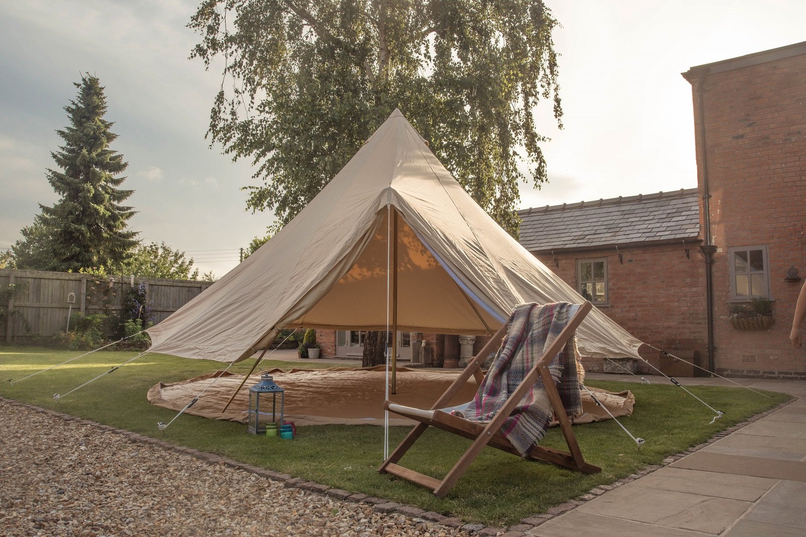 Bell Tent 5 metre with zipped in groundsheet by Bell Tent Boutique