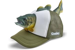 Coddies Bass Fish Hat - Hilarious Novelty Bass Fishing Hat, Perfect Gag Fishing Gift for Anglers, Dads & Fish Enthusiasts