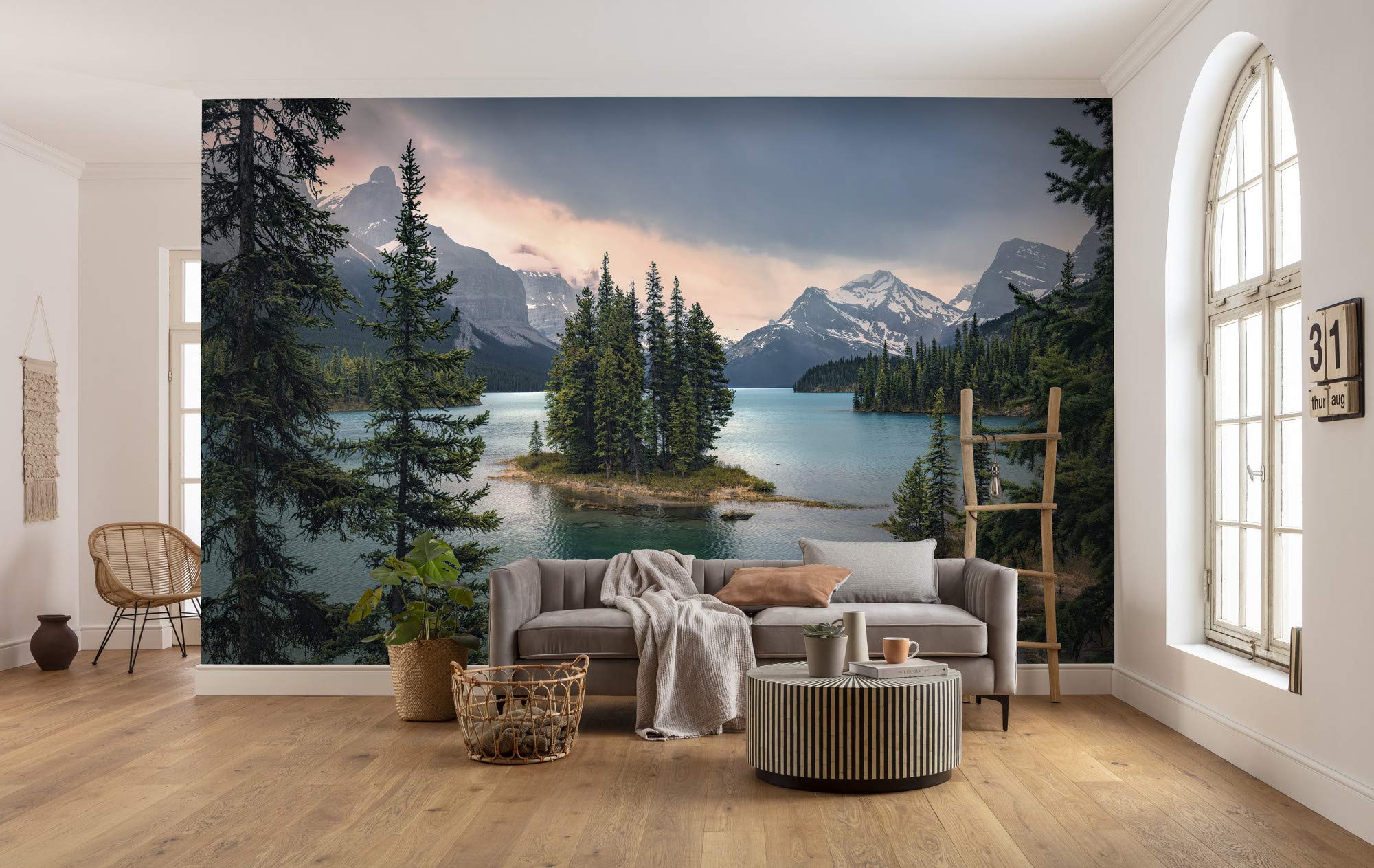 Komar SHX9-081 Fleece Photo Wallpaper Spirit Island Design XXL Decoration Nature Landscape Bedroom Living Room Office Hallway 450 x 280 cm Wide x Height Multi-Coloured