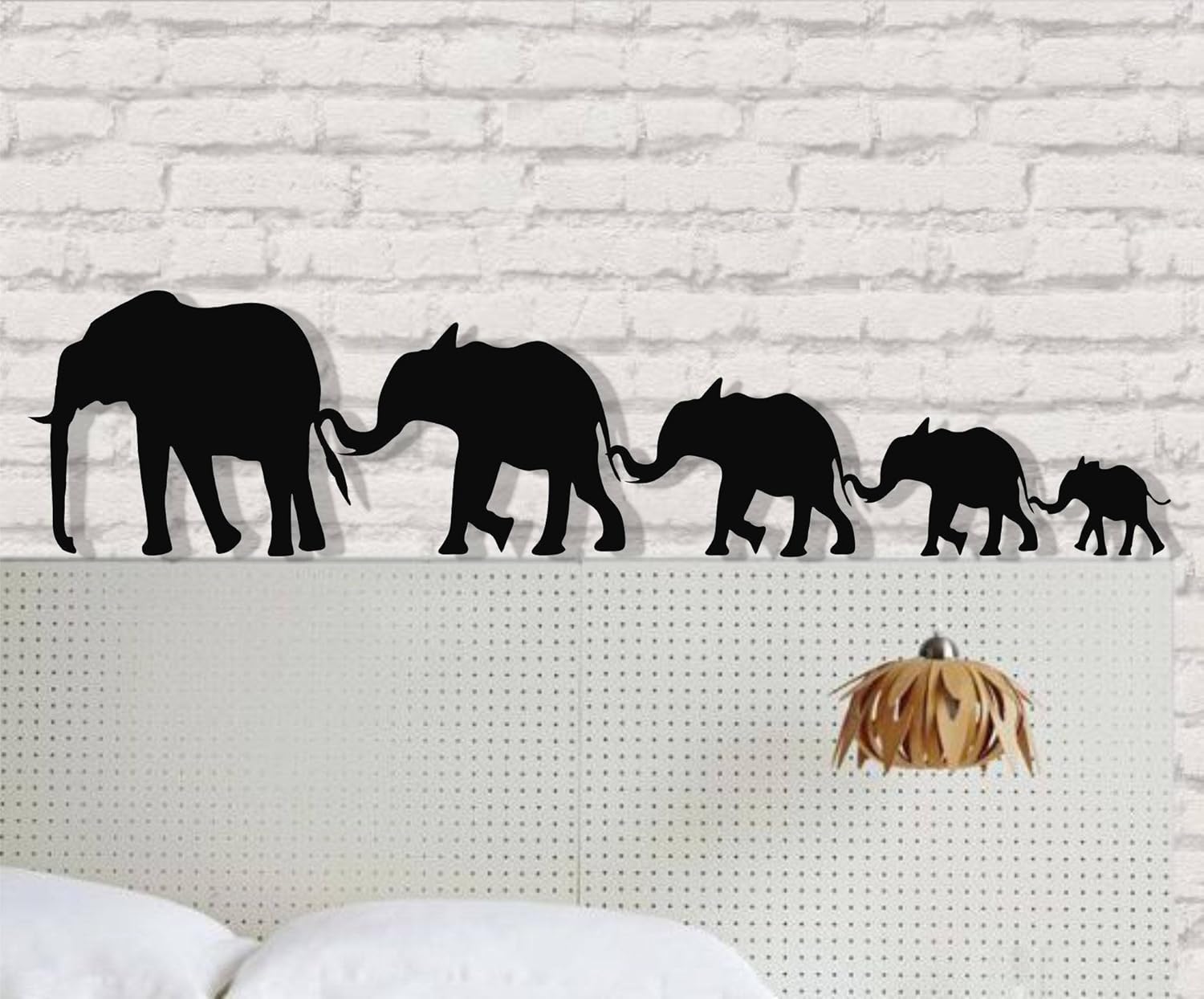 DEKADRON Elephant Wall Art Big Elephant Family 3D Wall