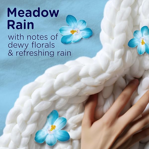 DOWNY COMFY COZY IN-WASH LAUNDRY SCENT BOOSTER BEADS, MEADOW RAIN SCENT, 13 OZ, SOFTNESS AND FRESHNESS