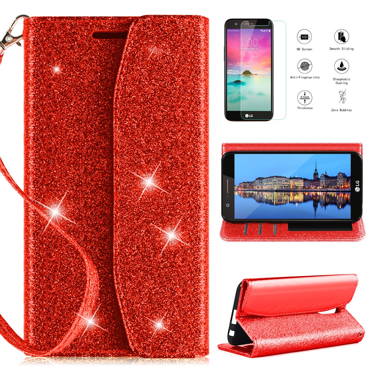 Best lg m255 screen protector plus case