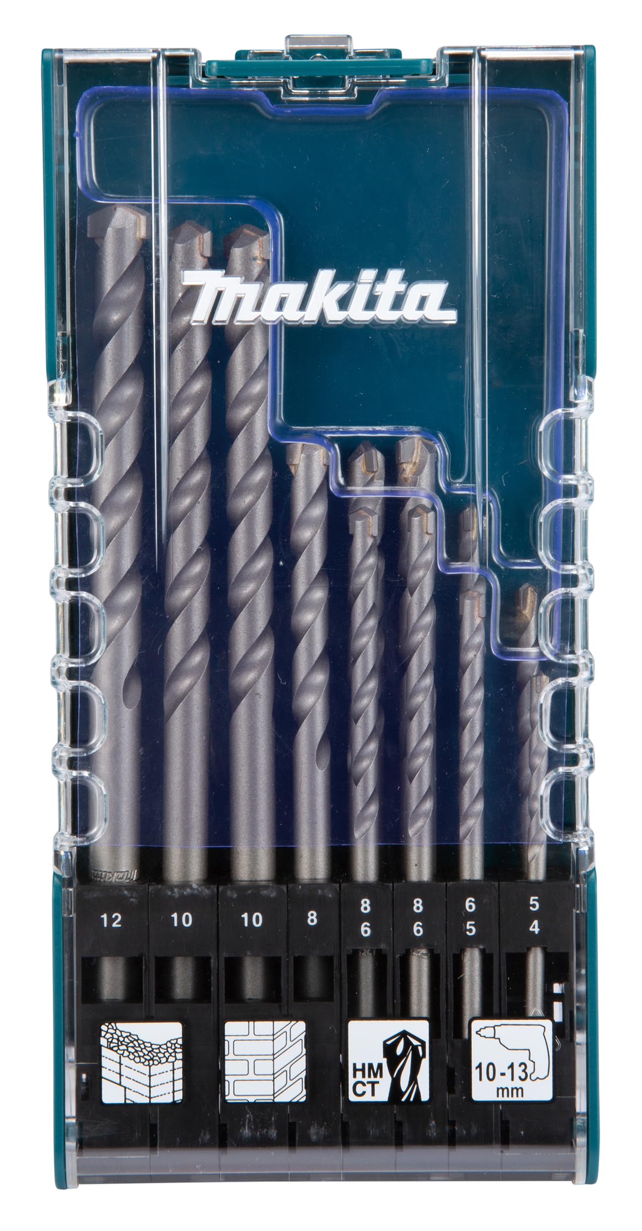 Makita D-77126 12 Piece TCT Drill Bit Set