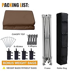 COOSHADE 13x13Ft Pop Up Canopy Tent Instant Folding