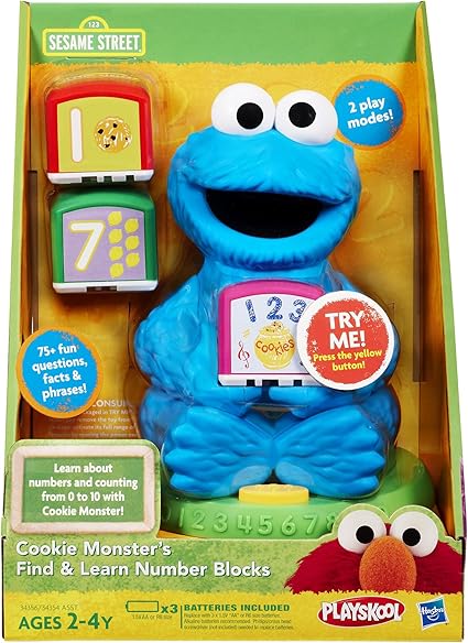 playskool cookie monster numbers
