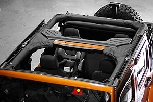 Rugged Ridge Roll Bar Cover for Jeep Wrangler JKU | 13613.05 | Fits 2007-2018 Jeep Wrangler JKU 4-Door