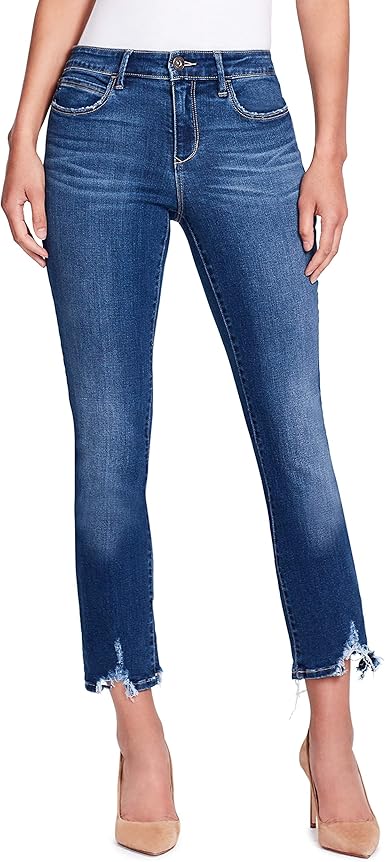 women's straight leg cropped jeans