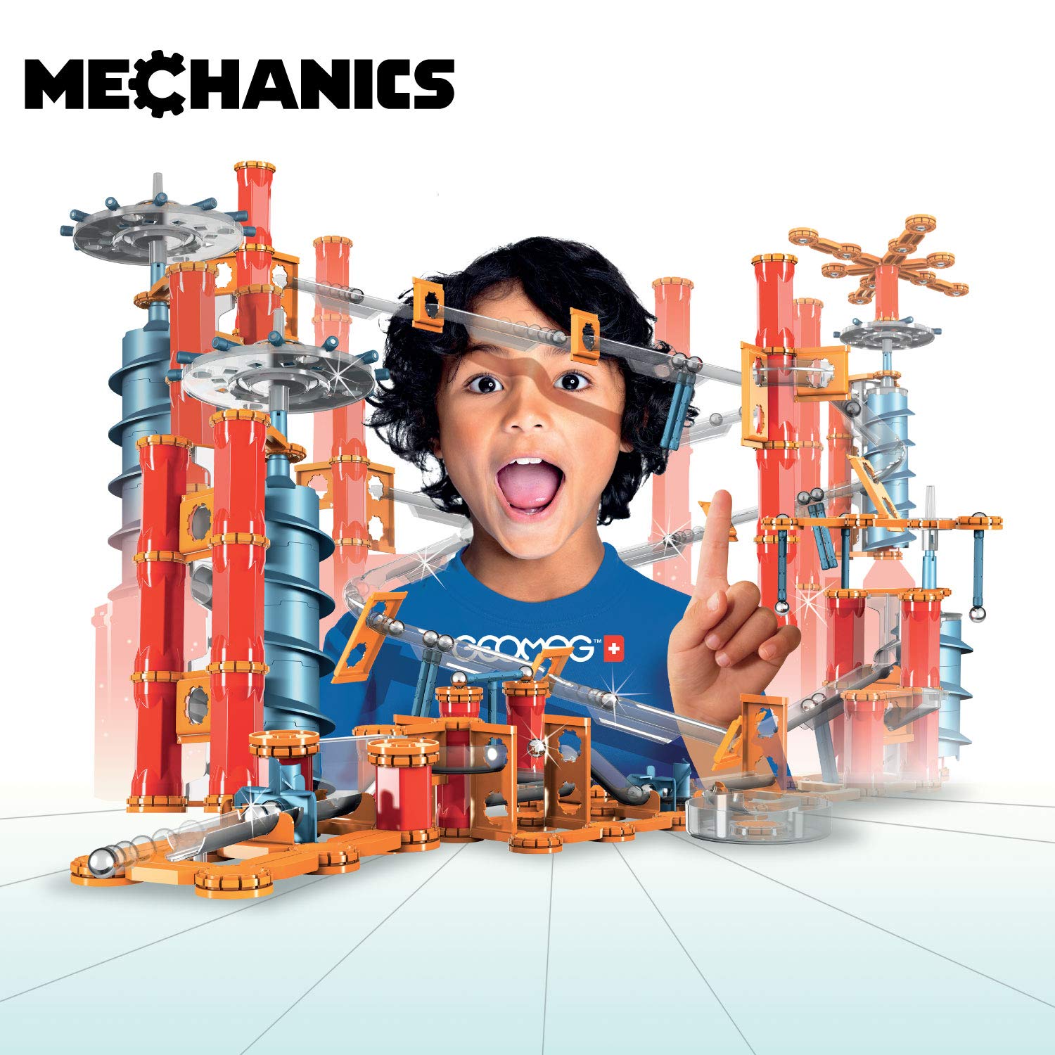 Geomag Magnetic Toys | Mechanics Gravity Track | Kids STEM Marble Run Building Toy | Magnetic Motion | Educational Game | Swiss-Made | Age 7+ 115 Piece
