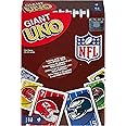 Mattel Games Giant UNO NFL Game for Kids, Adults & Family with Oversized Card, Collectible Deck for Fans