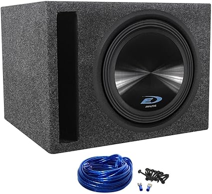 alpine 10 subwoofer with enclosure