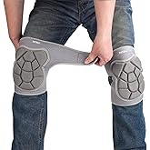 YKTSUJ Knee Pads for Adults, Women Men, Soft and Comfortable Foam Padded KneePads, Suitable for Gardening, Housework, Cleaning, Flooring and More, Gray, S