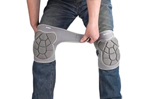 YKTSUJ Knee Pads for Adults, Women Men, Soft and Comfortable Foam Padded KneePads, Suitable for Gardening, Housework, Cleaning, Flooring and More, Gray, L