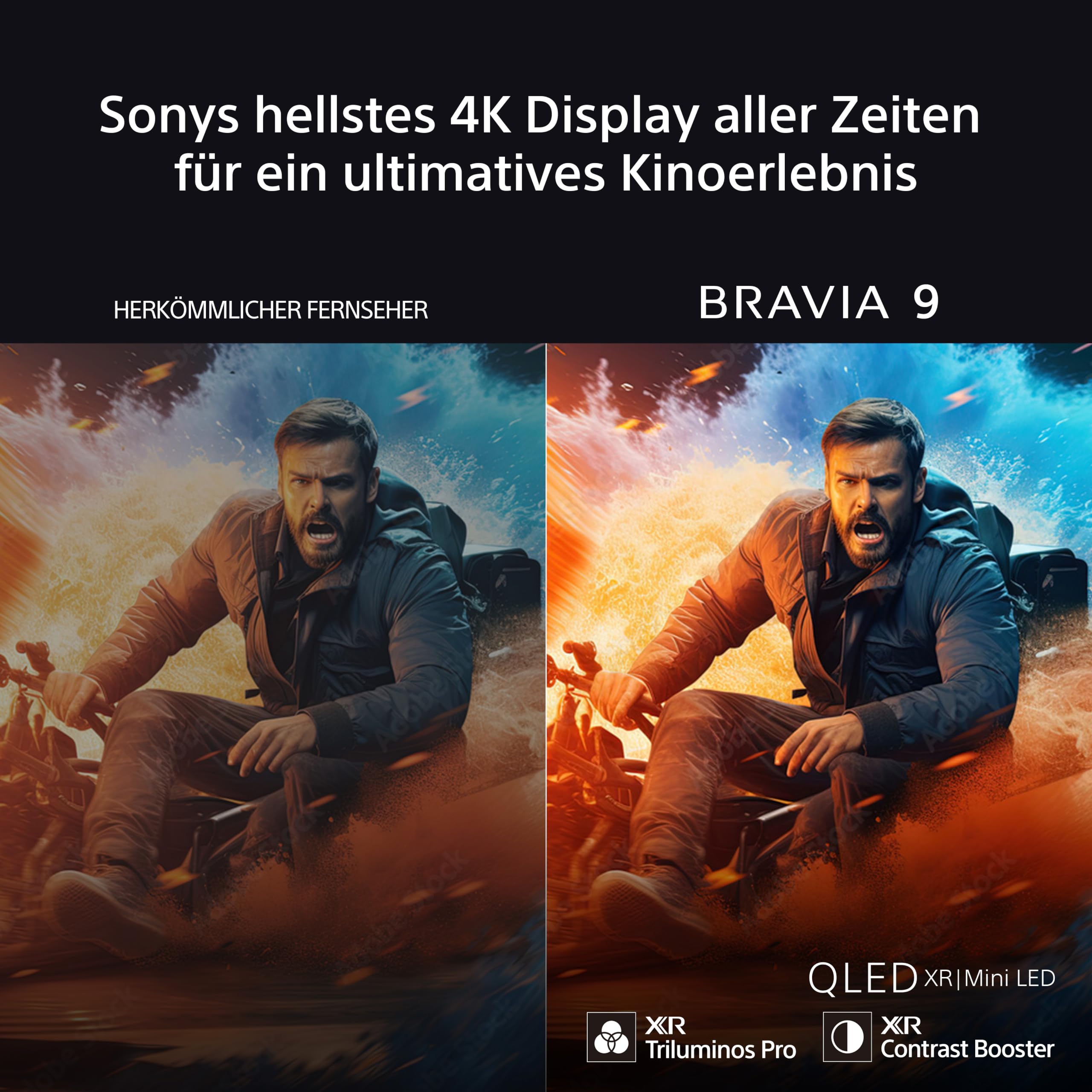 Sony BRAVIA 9 QLED (XR l Mini LED) 75 Zoll 4K HDR Google Smart TV (2024) | Gaming-Funktionen, IMAX Erweitert, Dolby Vision Atmos, Chromecast, AirPlay, 120Hz K75R90 [Energieklasse D] 3