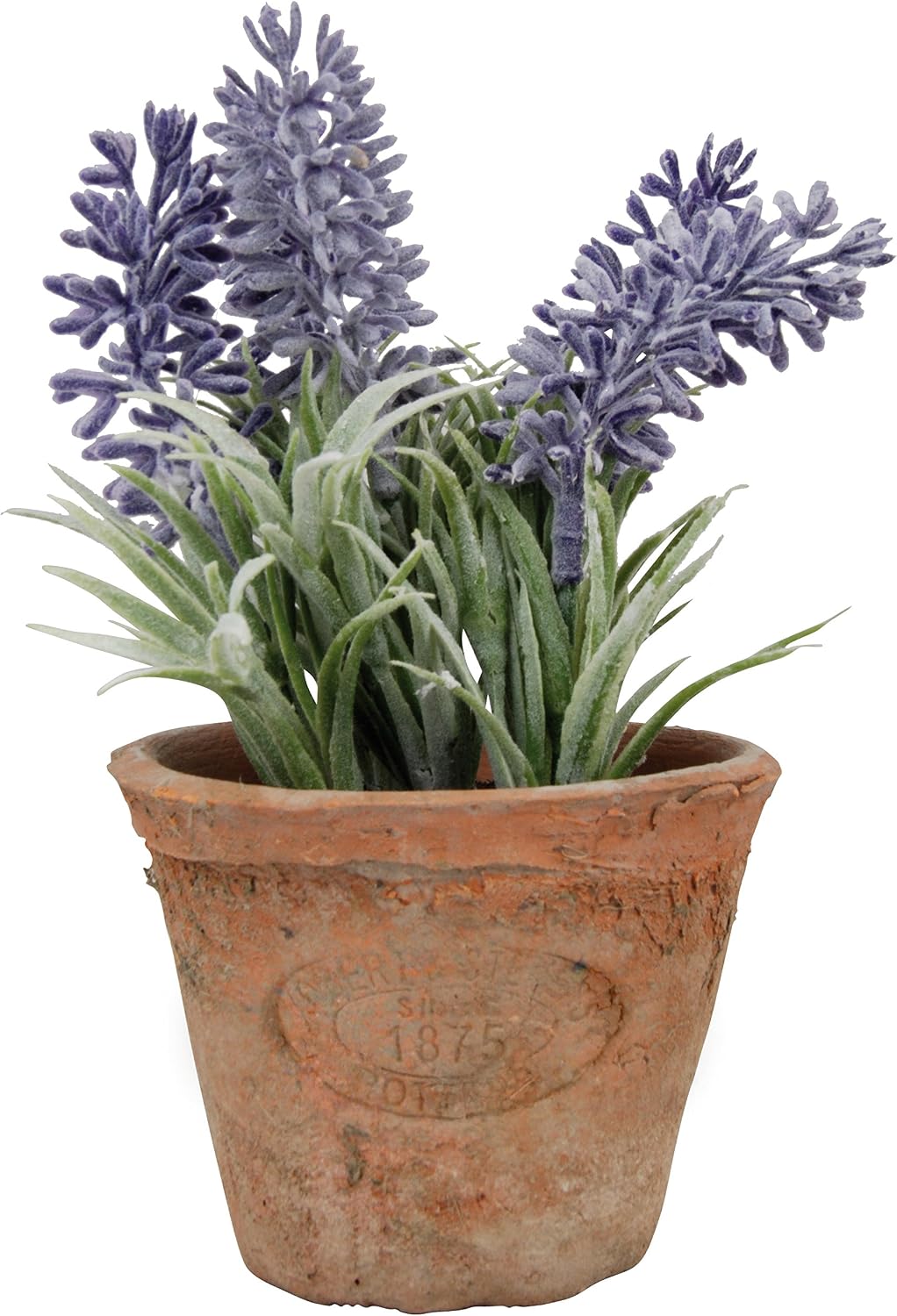 Esschert's Design AH009 Small Artificial Aged Terracotta Pot - Lavender