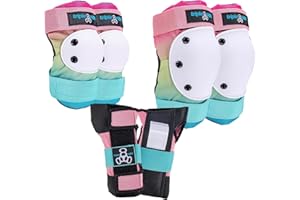 Triple Eight Saver Series 3-Pack Pad Set– Ideal for Skateboarding, In-line Skating, Roller Skating, and Biking