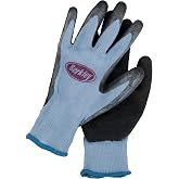 Berkley Coated Fishing Gloves, Blue/Grey