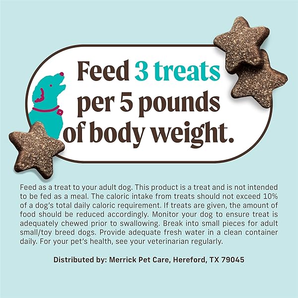 MERRICK POWER BITES NATURAL SOFT AND CHEWY REAL MEAT DOG TREATS, GRAIN FREE SNACK, REAL TURDUCKEN RECIPE – 6 OZ. BAG