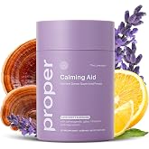 Proper The Lavenders Calming Aid - Magnesium Drink Mix with Lavender GABA | Gentle Magnesium Mix With GABA, L-Theanine, Lavender, Lemon Balm, Ashwagandha, Lavender Drink Mix For Natural Stress Support