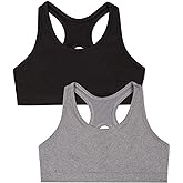 Fruit of The Loom Girls Stay Dry Racerback Sports Bra