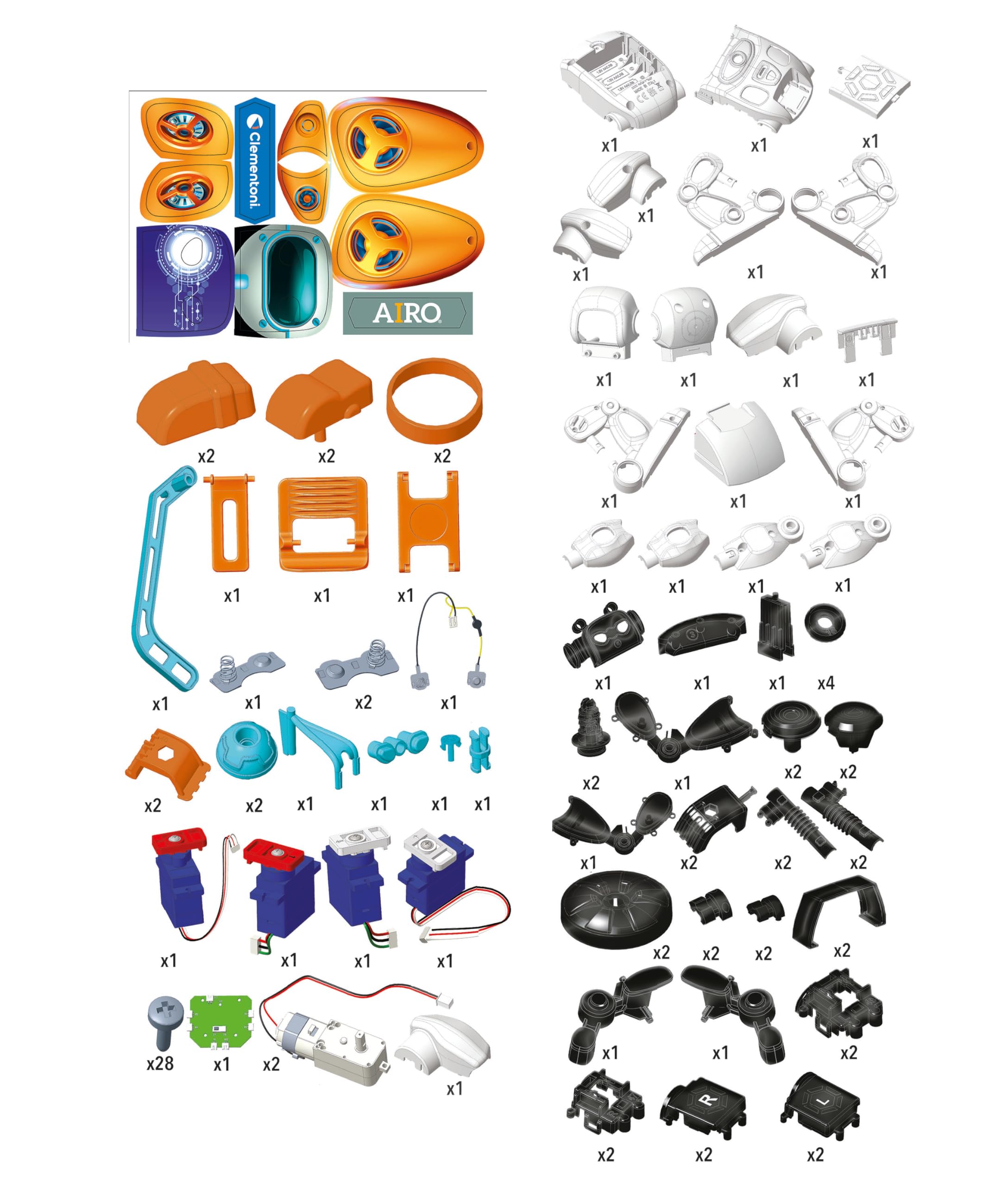 Clementoni Galileo AIRO - Mein interaktiver K.I. Roboter - Trainierbar mit künstlicher Intelligenz, erkennt Gesten- & Sprachsteuerung - Robotik-Spielzeug für Kinder ab 8 Jahren 59351 7