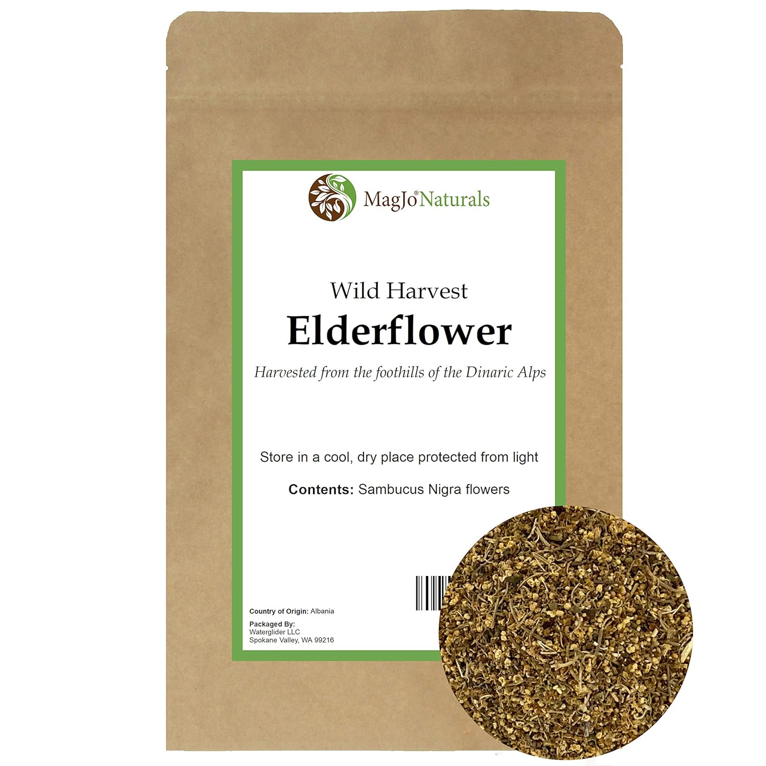 Elderflower Bulk Dried 8 ounces (1 package) of Dry