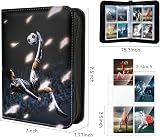 nicekool Trading Card Album Binder 400 Cards 50 Pages Black Football Card Holder view 2