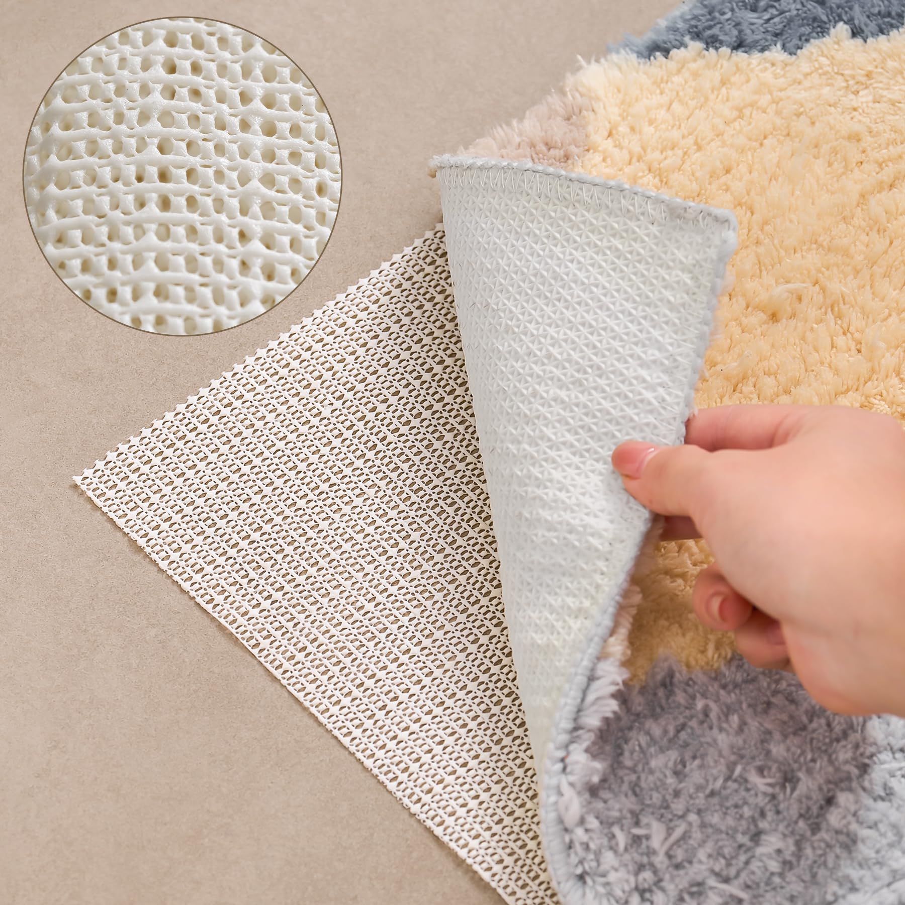 Photo 1 of TJWODO 12X15 FT Non-Slip Rug Pad Gripper for Hardwood Floors, Tile, & Carpet – Anti-Slip Rug Pads to Keep Area Rugs Secure and in Place, Protects Floors, Prevents Slipping and Sliding