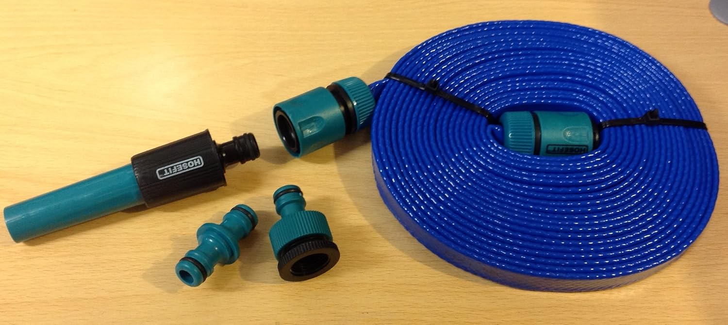 Flat Food Grade Hose 10 mtrs 32 Feet suitable for WHALE AQUASOURCE extention Amazon.co.uk Car