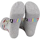 PXTIDY 2 Pairs Quilting Socks Quilt Gifts Quilting Themed Quilter Gifts Sewing Gifts for Mom Grandma Sewing Quilt Maker Socks