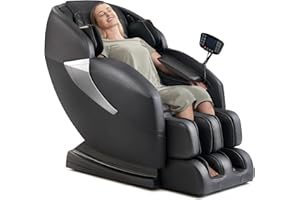 MAZZUP Massage Chair, 14 Massage Points Full Body Massage Chair, Zero Gravity Extra Large Shiatsu Recliner w/Lumbar & Calf Heating, 20 Auto Modes, Air Compression, Bluetooth Speaker, Touch Screen Controller