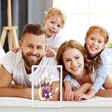 CHERRY CHEERS Family Handprint Kit DIY Frame Non-Toxic Paints Transparent Sheets view 7