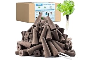 Oliz 100 Pack Hydroponic Grow Sponges for Aero Garden and All Growing System, Seed Pods Replacement Root Growth Sponges with 102PCS Plant Grow Stickers Garden DIY Starters Kit
