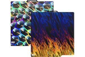 GOMENL Build Plate for Bambu Lab 3D Printer: Build Plate for Bambu Lab X1C/X1/X1E/P1P/P1S/A1, PEI PEY Sheet Smooth Build Spring Steel 3D Printing Bed 257x257mm