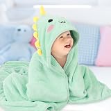 GSrenyu 3 Pcs Hooded Baby Towel 80x80 cm Coral Velvet Absorbent Cute Animals view 5