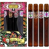 Cuba Jungle 4 Pieces Gift Set for Women, (Snake + Tiger + Zebra + Heartbreaker 4×1.17 Ounce Eau de Parfum Spray)