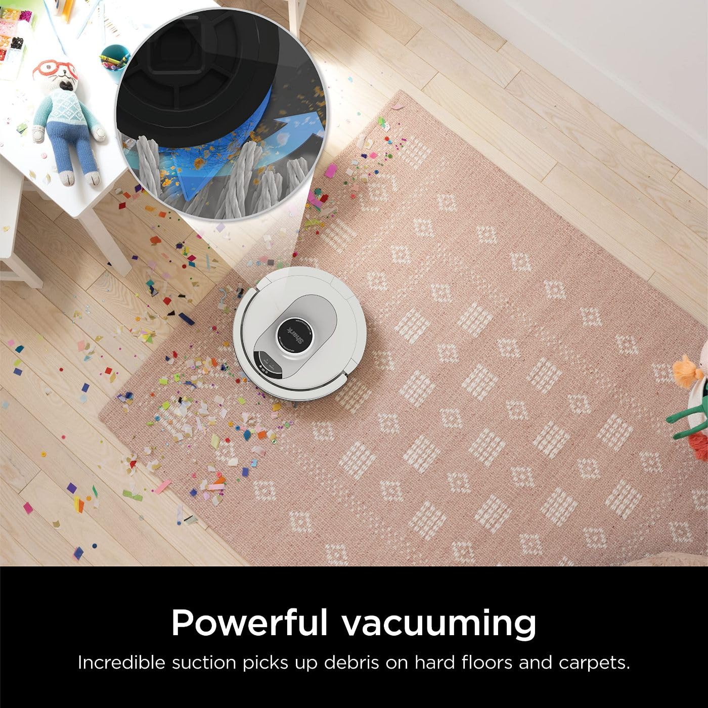 Shark AI Ultra Voice Control Robot Vacuum with Matrix Clean Navigation, Home Mapping, 60-Day Capacity, XL Self-Empty Base for Homes with Pets, Carpet & Hard Floors - Image 2