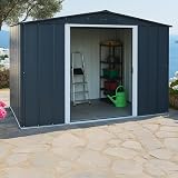 Duramax ECO 8x6 Metal Garden Storage Shed Anthracite 4.77 m² view 3