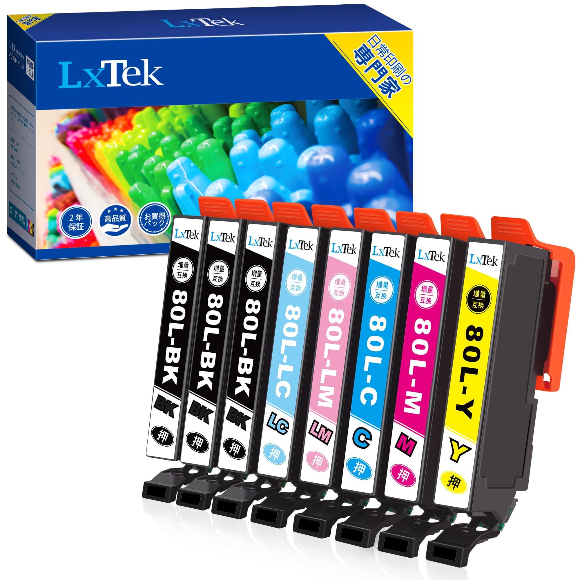 LxTek IC6CL80L 互換インクカートリッジ 大容量の商品画像