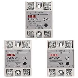 Coliao 3pcs SSR-40DD Solid State Relay DC to DC