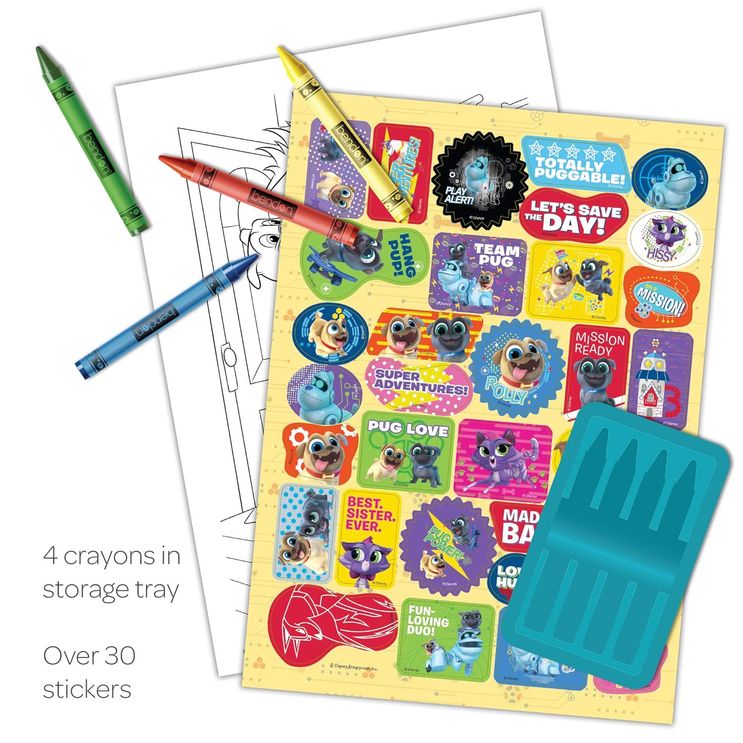 Download Multicolor Puppy Dog Pals Bendon 39974 Coloring & Activity Book with Crayons Drawing & Painting ...