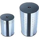 Zeller 18613 - Cesto para la Ropa Sucia (Metal y Acero Inoxidable, 30