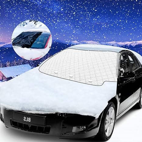 Bigmeda Auto Frontscheibe, Frostschutz Magnet Scheibenabdeckung Faltbare Autoscheibenabdeckung Winter Windschutzscheibenabdec