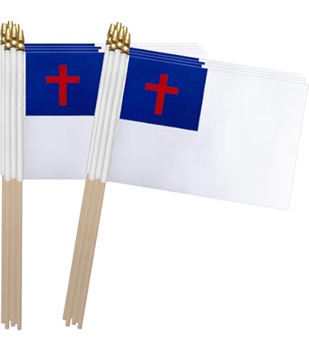 Bandiera USA 4x6 Con Base Dorata E Bastone - Perfetta Per Scrivania - Foto 3