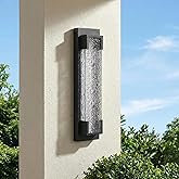Hyunbae Outdoor Wall Light, 18.9" Large LED Modern Outdoor Wall Sconce, Waterproof Exterior Lighting Fixture with Acrylic Wat